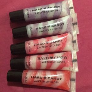 5 Hard Candy layered lipgloss
